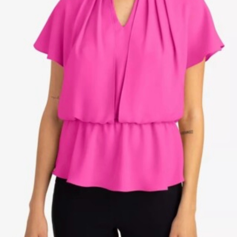 Trina Turk Peplum Pink Women's Top